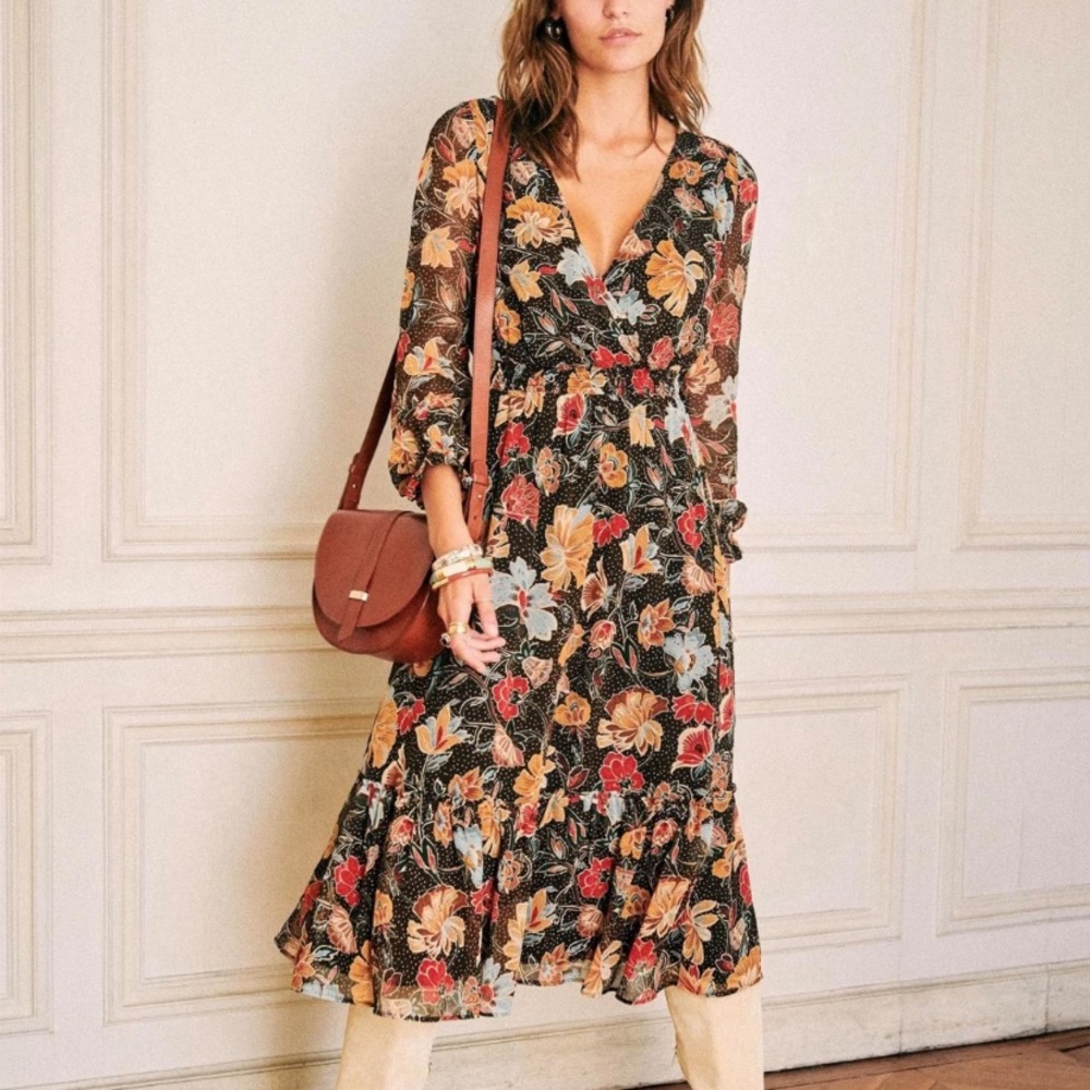 Sézane Titiane dress with paper gift pouch